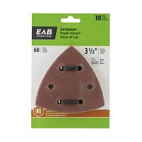 3 1/2" x  60 Grit Sandpaper (10 Pack)  Industrial Oscillating Accessory